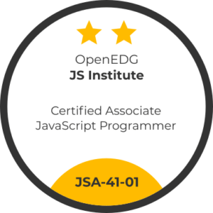Certificación JSA - Certified Associate JavaScript Programmer
