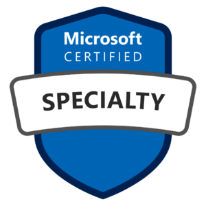 Microsoft Certified Specialty Badge