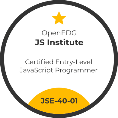 Badge JSE-41-01 OpenEDG Python Institute