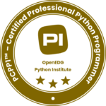 Badge PCPP1 OpenEDG Python Institute