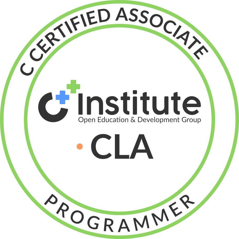 Badge CLA OpenEDG C++ Institute