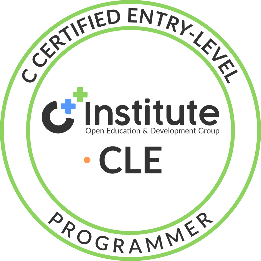 Badge CLE OpenEDG C++ Institute