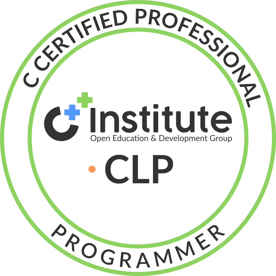 Badge CLP OpenEDG C++ Institute