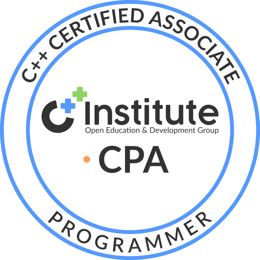 Badge CPA OpenEDG C++ Institute